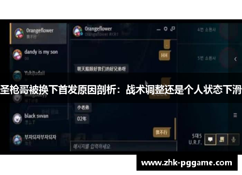 圣枪哥被换下首发原因剖析：战术调整还是个人状态下滑